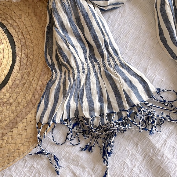 ⚓️ 💙 Cotton nautical striped scarf 💙 ⚓️ - Picture 3 of 4